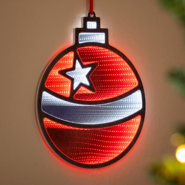 Christmas Bauble Infinity Light – 40cm