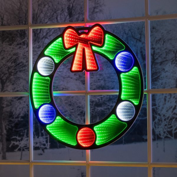 Christmas Wreath Infinity Light – 40cm