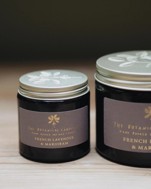 French Lavender & Marjoram Soy Wax Scented Candle