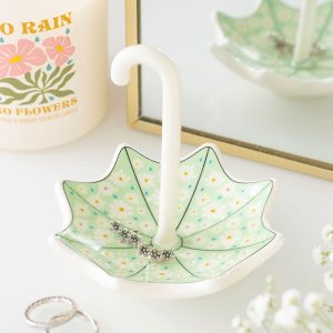 Floral Umbrella Trinket Dish