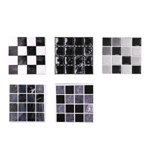 30 pcs Kitchen Tile Stickers Bathroom Mosaic Sticker Self-adhesive Wall Home