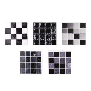 30 pcs Kitchen Tile Stickers Bathroom Mosaic Sticker Self-adhesive Wall Home