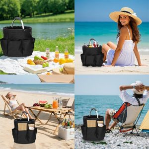 Cleaning Basket with Handle Multifunctional Garden Tools Bag Cleaning Caddy