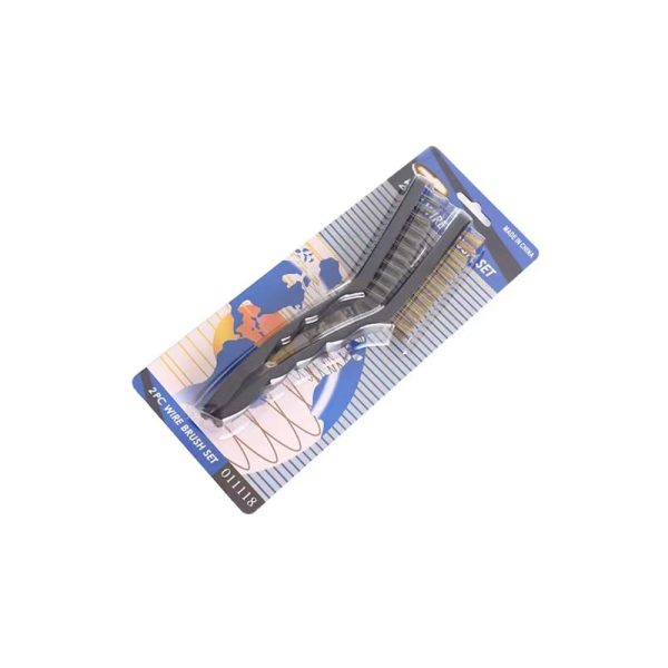 2 pcs Curved Stainless Steel Wire Brush DIY Paint Rust-Remover Tool