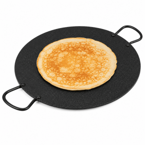 40cm Non Stick Tawa Griddle Pan Double Handle Flat Cooking Plate Nostalgic Taste