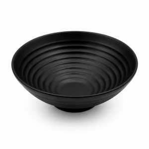 22cm Black Melamine Noodle Bowl Deep Soup Bowl Asian Style Chinese Ramen