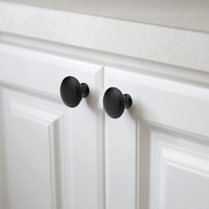 2pcs Stainless Steel Door Knobs – Black
