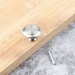 2pcs Stainless Steel Door Knobs – Silver
