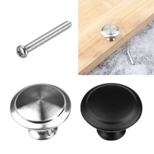 2pcs Stainless Steel Door Knobs – Silver