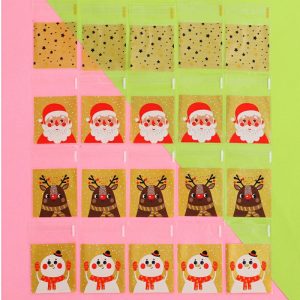 Christmas Cellophane Gift Bags, 100 Pack – Santa Claus · 10x10cm