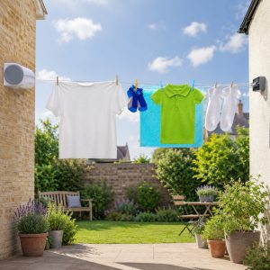 14M Retractable Clothesline Wall-Mounted 4-Line Drying Rack Indoor Outdoor
