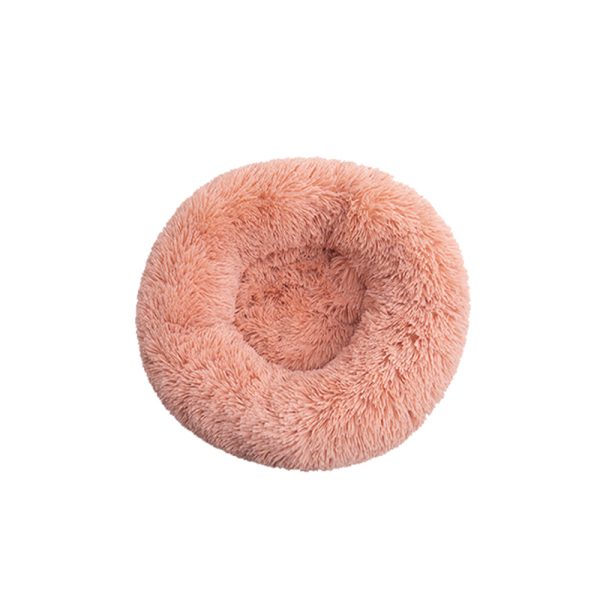 Detachable and Washable Comfy Donut Extra Large Dog Cat Beds – Pink · 80cm