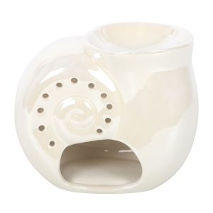 Pearlescent Spiral Shell Oil Burner