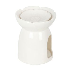 White Peony Oil Burner and Wax Warmer