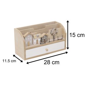Shabby Chic Wooden House Family Tree Letter Rack