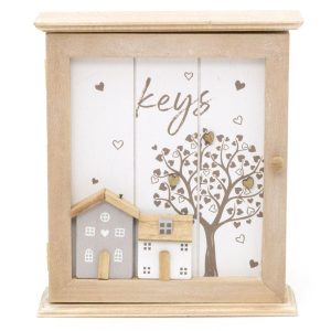 Shabby Chic Wooden Wall Mounted Key Box