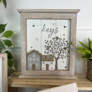 Shabby Chic Wooden Wall Mounted Key Box