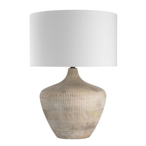 Manilla Grooved Natural Lamp
