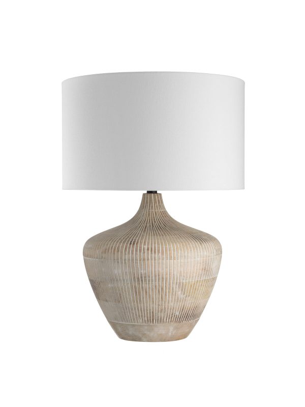 Manilla Grooved Natural Lamp