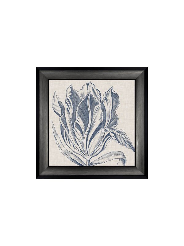 Floral Linen I Framed Picture