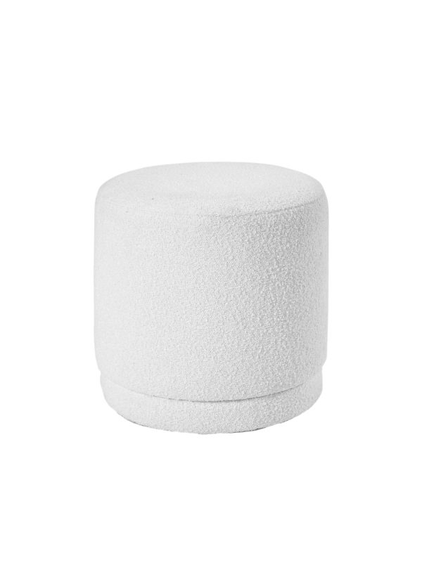 Sara Bouclé Cylinder Pouffe