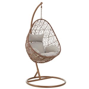 Goa Brown Rattan Hanging Chair