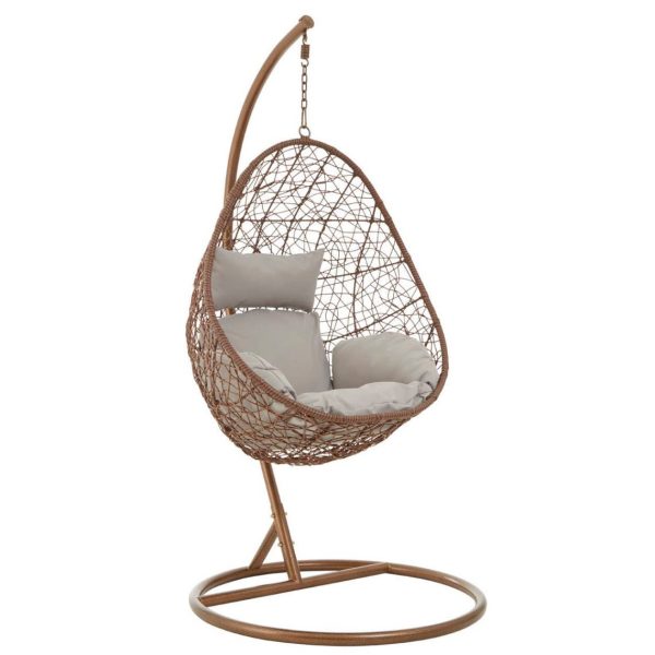 Goa Brown Rattan Hanging Chair